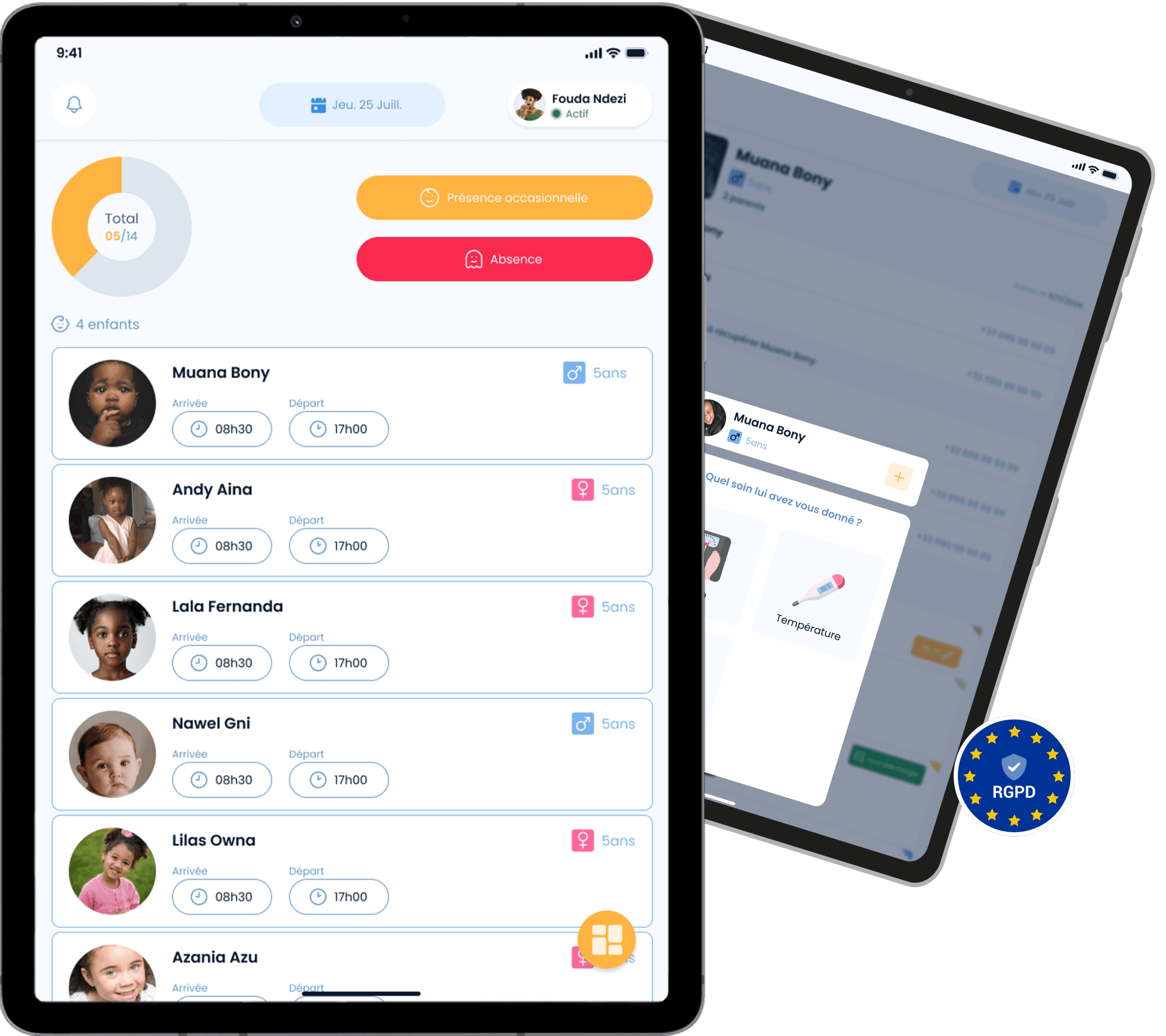 Team tablet app